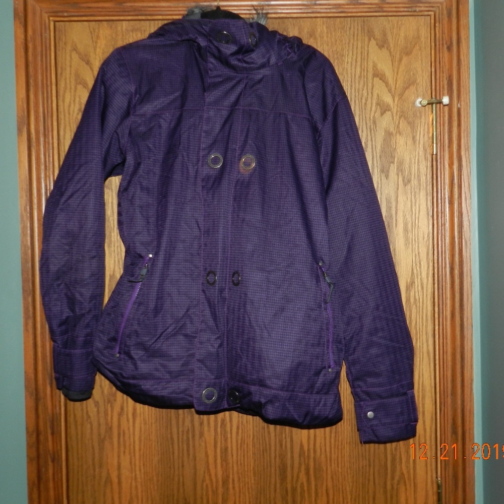 Women's BonFire Snow Boarding Purple/Black Jacket